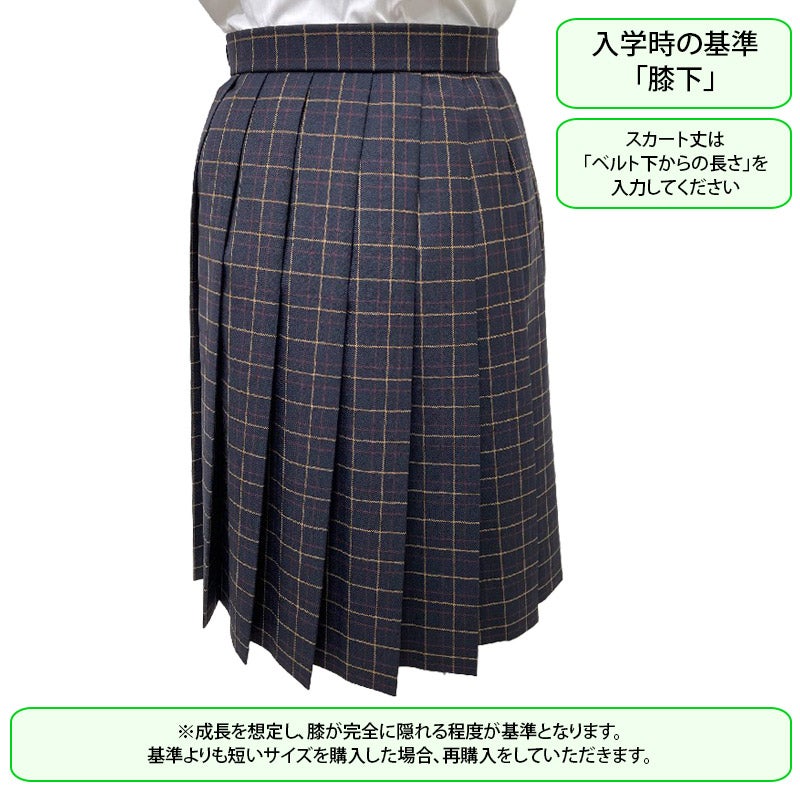 【新入生】中学女子冬スカート（冬服・選択購入品）　桜丘中学校<学生服>