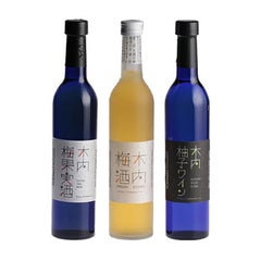木内梅酒/柚子ワイン・梅ワイン 500ml瓶 3本セット(直KUY-30)