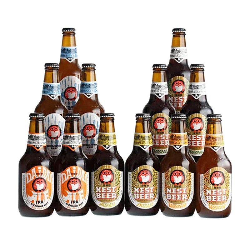 常陸野ネストビール5種飲み比べ12本セット(直HNB-55)