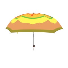 ★【オーダー】ヴァラム・ミュラティアンデザイン 折りたたみ雨傘C カボチャ