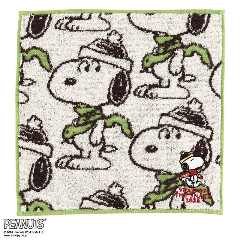 タオルハンカチ　刺繍　干支　巳