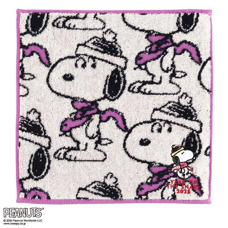 タオルハンカチ　刺繍　干支　巳