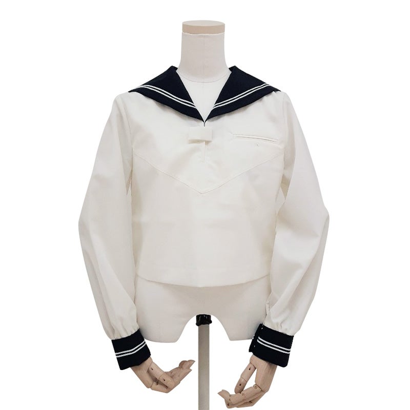 【受注生産】中学夏長袖セーラー（合服）　國學院大學久我山中学校<学生服>
