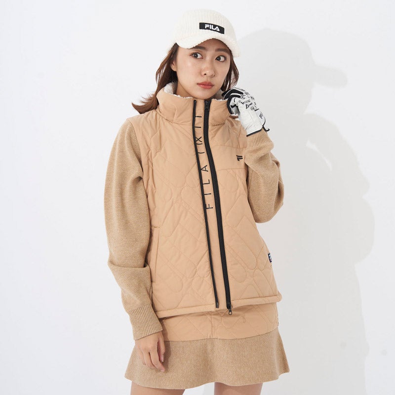 FILA GOLF(フィラ ゴルフ) 【レディース】ニット×中綿ブルゾン