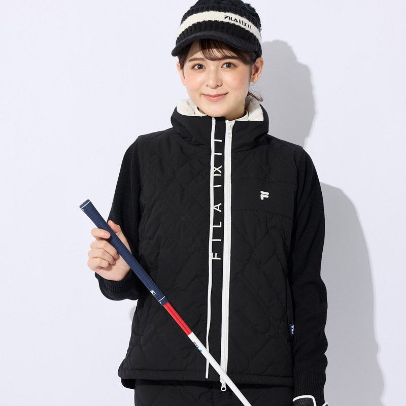 FILA GOLF(フィラ ゴルフ) 【レディース】ニット×中綿ブルゾン