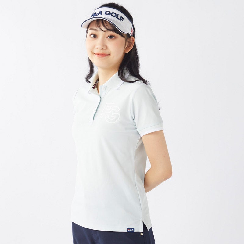 美品 G/FORE クールマックス鹿の子 ボタンダウン 半袖
