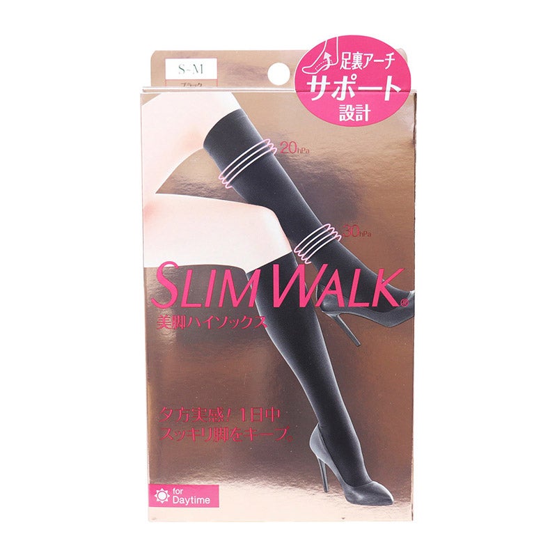 スリムウォーク 美脚ハイソックス ブラック