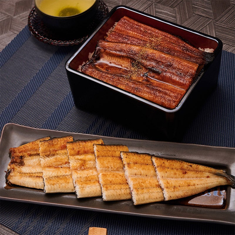 土佐の西岡うなぎ蒲焼・白焼きセット（105g）各1尾