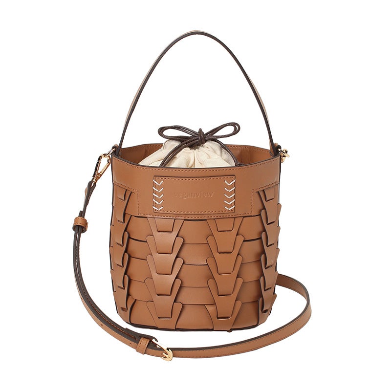 v piece mesh bucket bag