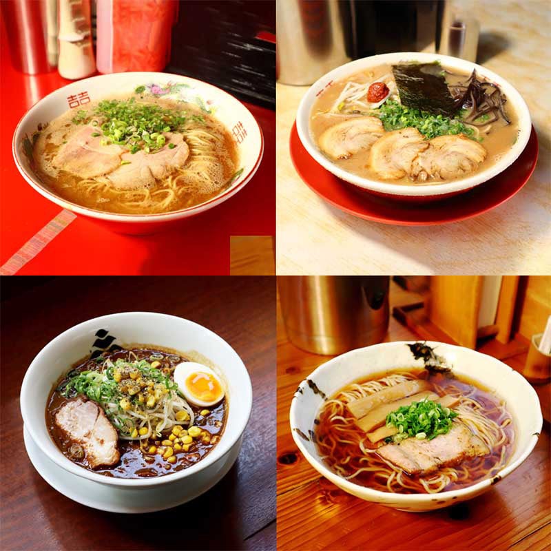 厳選「九州ご当地ラーメン」4食セット（三平らーめん照国本店／駒や／拉麺男 - ラーメンマン／自家製麺 縁らぁめん）