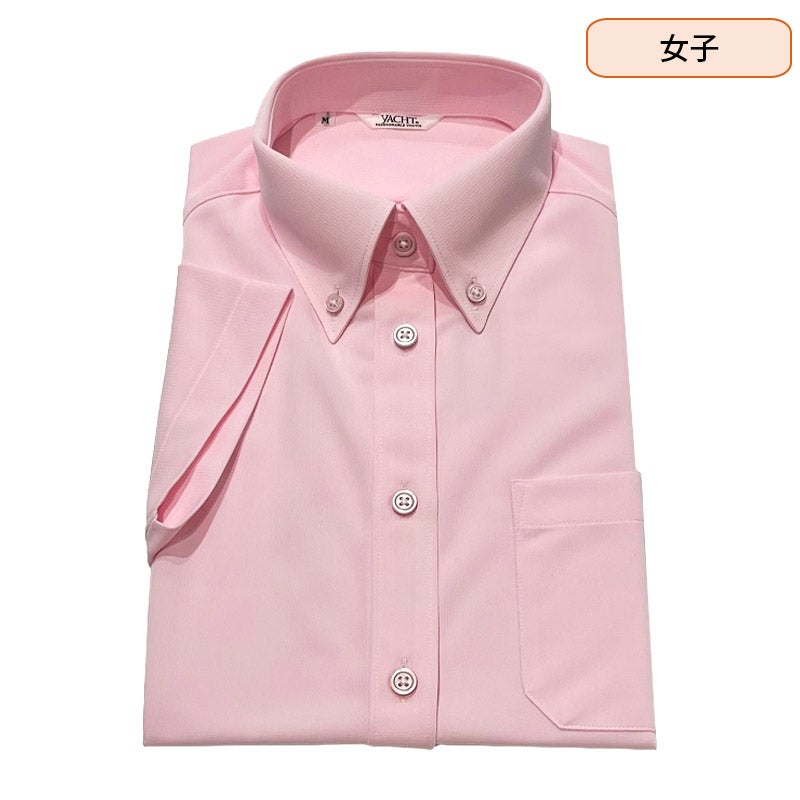 【新入生】女子半袖BDブラウス（ピンク）（夏服・希望購入品）　西武台高校<学生服>