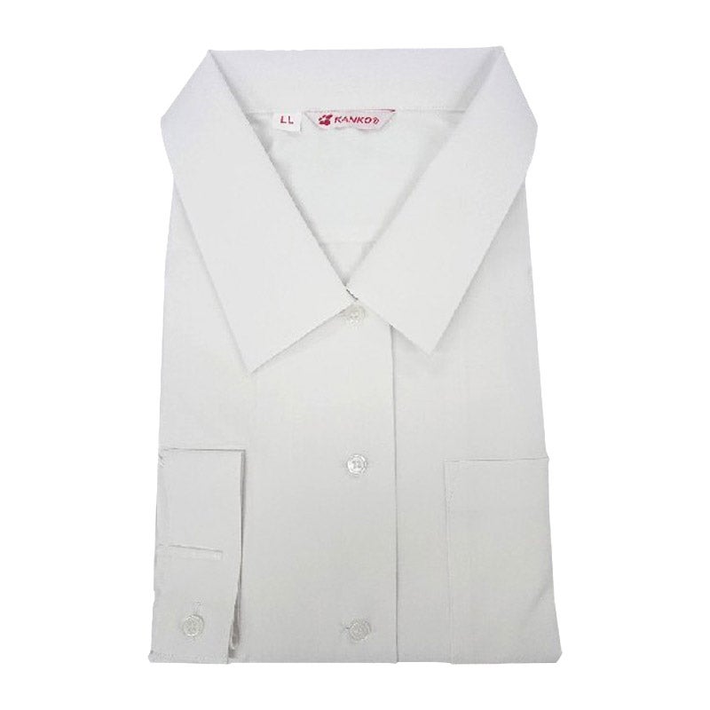 【新入生】長袖ブラウス（白）（冬服・必須選択購入品）　田園調布中<学生服>