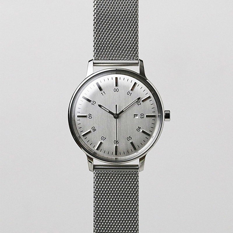 SK01 1970/SS SILVER MIRROR FINISH/SILVER INDEX DIAL/SILVER MESH