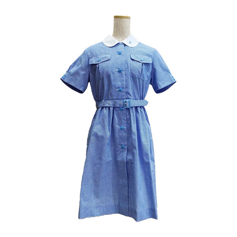 【受注生産】盛夏用ワンピース（ギンガムチェック）　清泉女学院中高<学生服>
