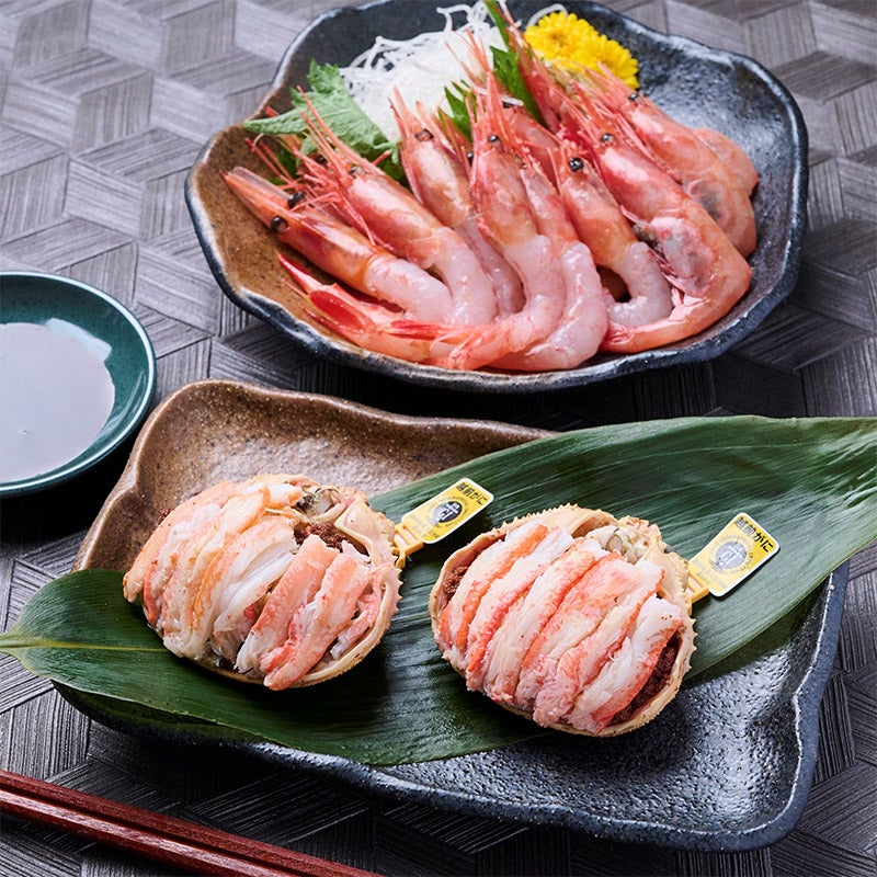 ◆越前せいこ蟹甲羅盛とふくい甘えび/ホテル割烹石丸