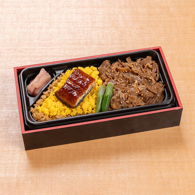 たごさく/鰻と牛のおこわ重