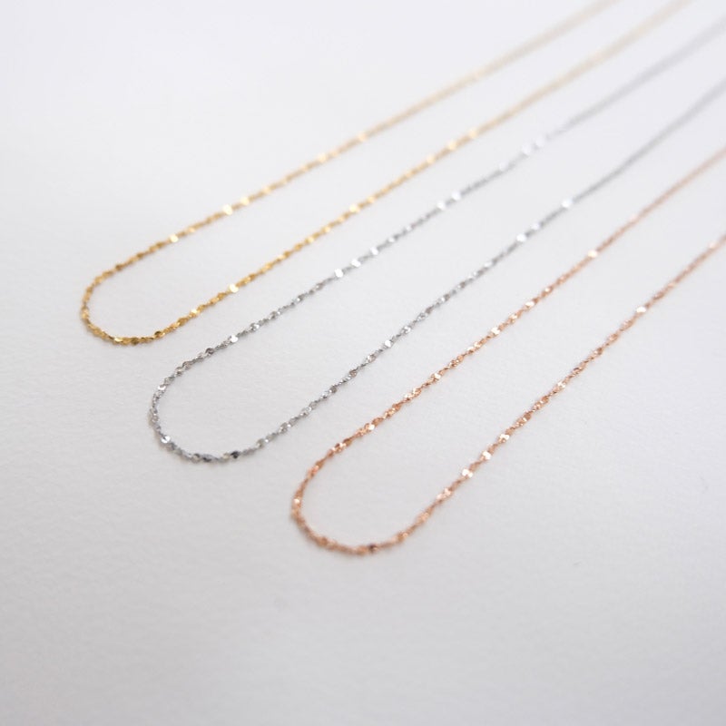 0.8mm スターチェーンネックレス｜HOTARU（ホタル）