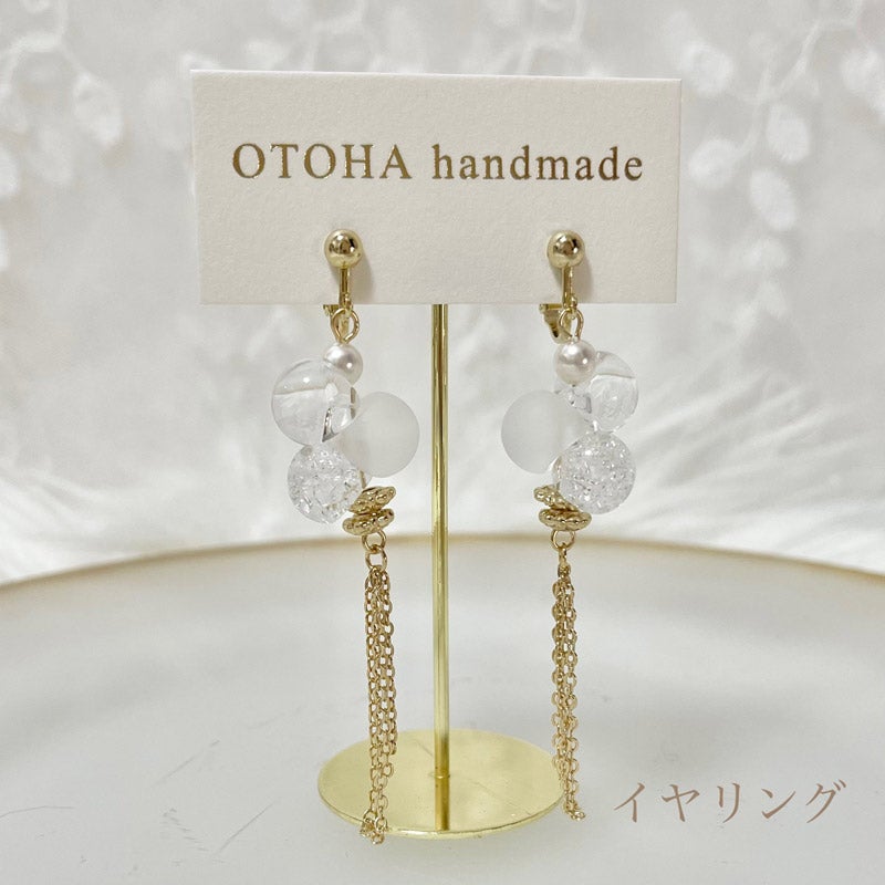 CHOOSEBASE SHIBUYA 鈴丸ビーズタッセル ピアス/イヤリング｜OTOHA handmade（オトハハンドメイド） 通販 -  西武・そごうの公式ショッピングサイト e.デパート