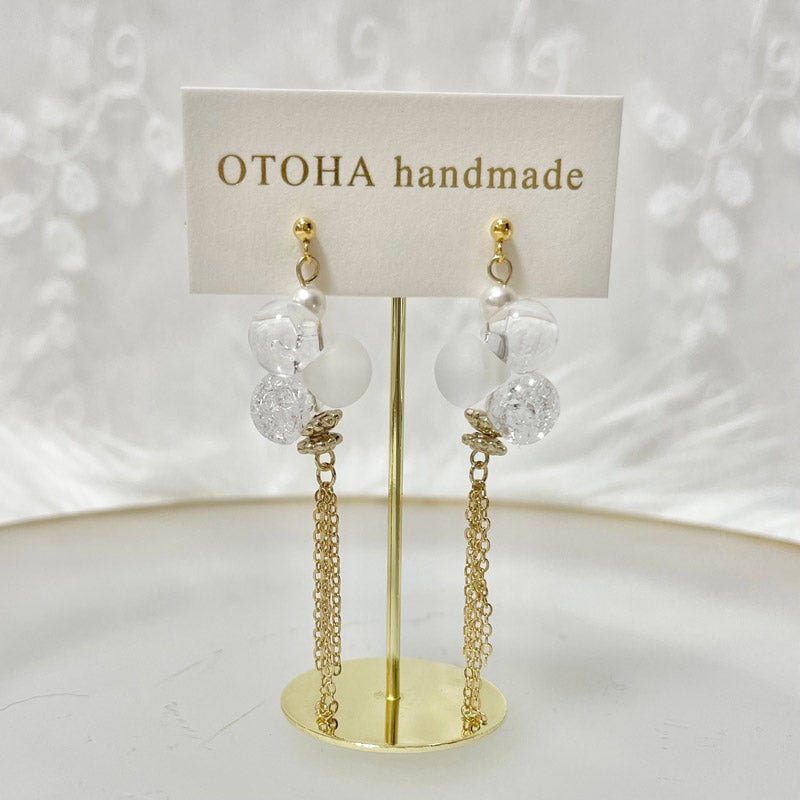 CHOOSEBASE SHIBUYA 鈴丸ビーズタッセル ピアス/イヤリング｜OTOHA handmade（オトハハンドメイド） 通販 -  西武・そごうの公式ショッピングサイト e.デパート