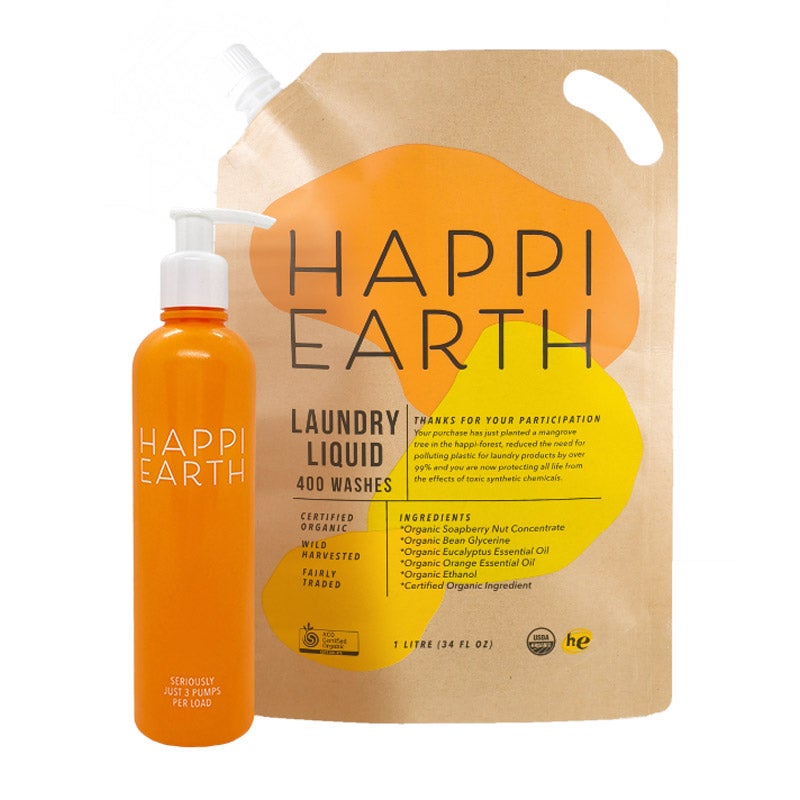 Happi Earthオーガニックソープナッツ洗濯用洗剤（ボトル付き）｜Happi Earth（ハッピーアース）