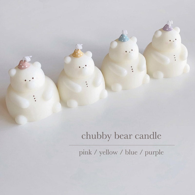 chubby bear candle｜pluscandy（プラスキャンディ）