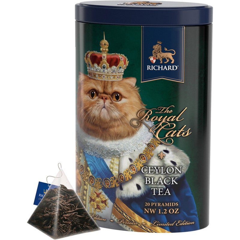 RICHARD（リチャード）ザ・ロイヤル・キャッツ（ペルシャ猫） 缶入り セイロン紅茶34g｜ASTRADE（アストレ 
