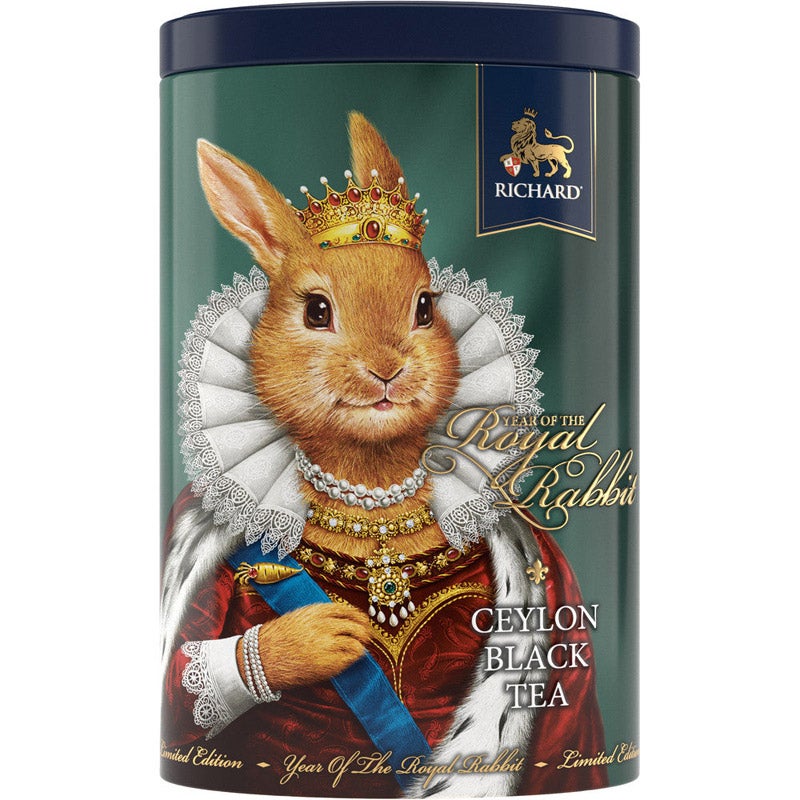 RICHARD（リチャード）イヤー・オブ・ザ・ロイヤル・ラビット 缶入りセイロン紅茶 34g （クイーン）｜AST