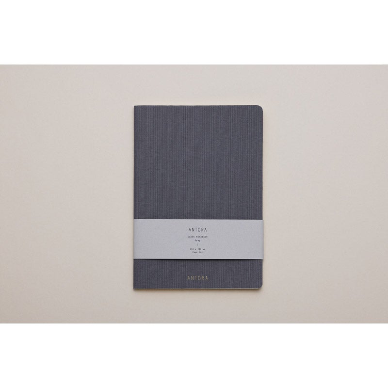 Linen Notebook / Gray｜ANTORA（アントラ）