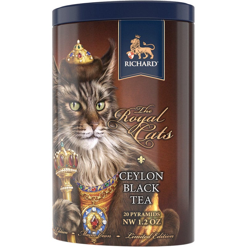 RICHARD （リチャード）ザ・ロイヤル・キャッツ（メインクーン） 缶入りセイロン紅茶 34g｜ASTRADE（アスト 