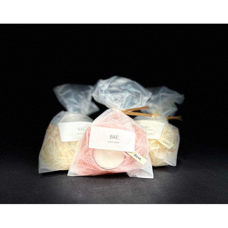 ボディオイルにもなるソイキャンドル『お試しキャンドル』｜BAE.candle（ベイキャンドル）