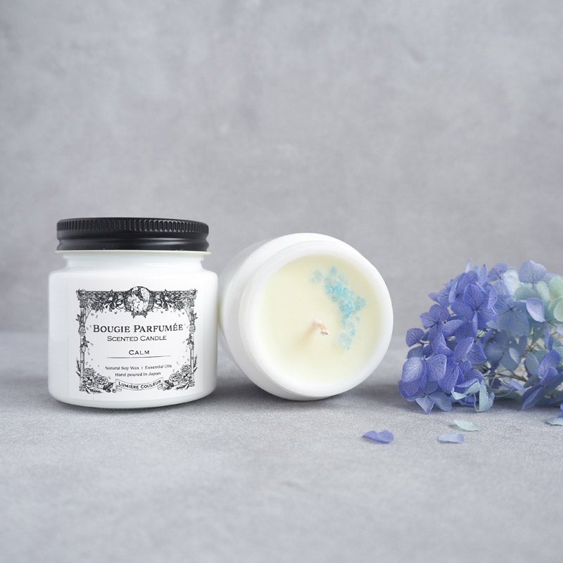 Calm Milk Glass Soy Candle カーム ミルクガラス ソイキャンドル｜Lumiere Couleur（ルミエールクルール 