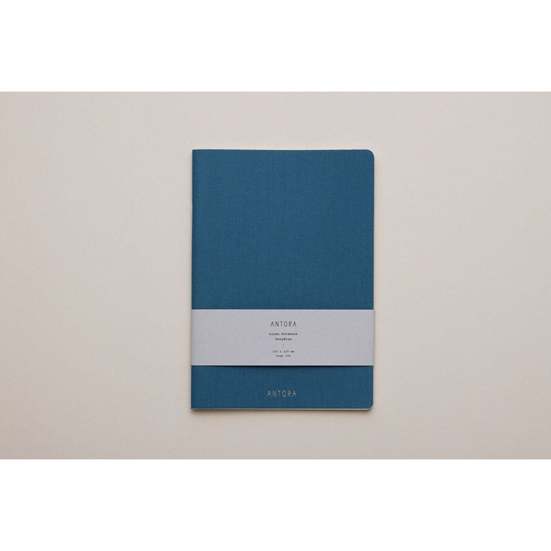 Linen Notebook / Navy Blue｜ANTORA（アントラ）