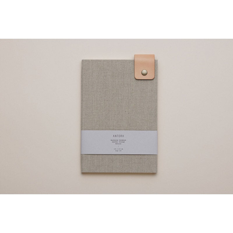 Hardcover Notebook / Natural +Leather storaps｜ANTORA（アントラ）