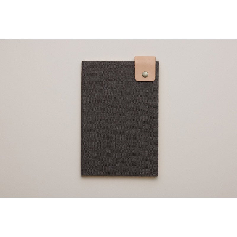 Hardcover Notebook / Charcoal +Leather storaps｜ANTORA（アントラ）