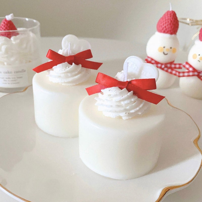 mini ribbon cake candle｜pluscandy（プラスキャンディ）