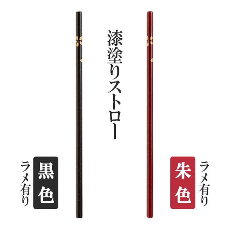 「輪島塗」の木のストロー ラメ入り（箱入り）｜AQ Group（アキュラホーム）
