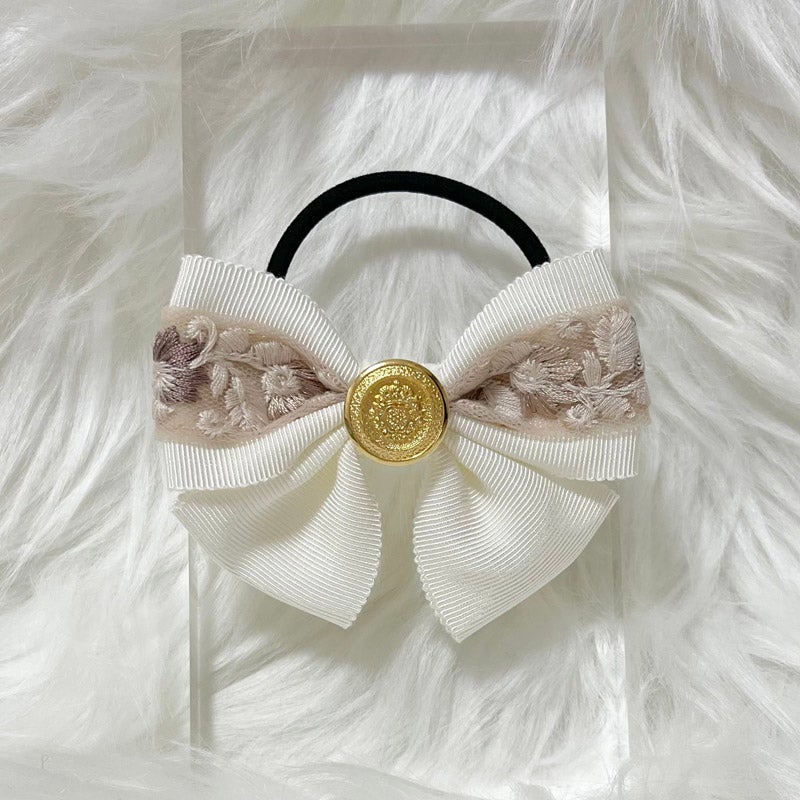 ダブルリボンのヘアゴム｜OTOHA handmade（オトハハンドメイド）