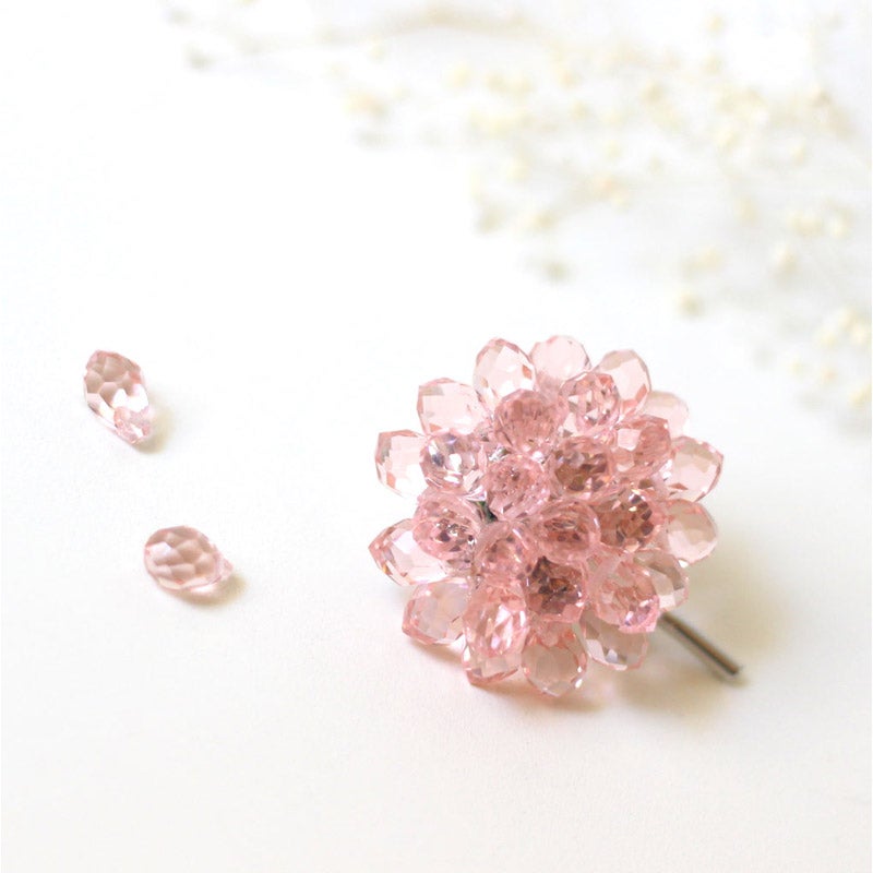 Sparkling Ponyhook〈misty-pink〉｜透明創造室（トウメイソウゾウシツ）