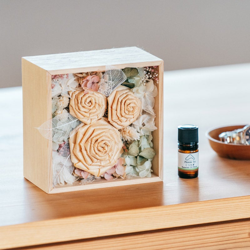 ヒノキローズBOX -MEBUKI-【母の日プレゼント 誕生日 枯れないお花 おすすめ】｜PhnomToi（プノントイ）
