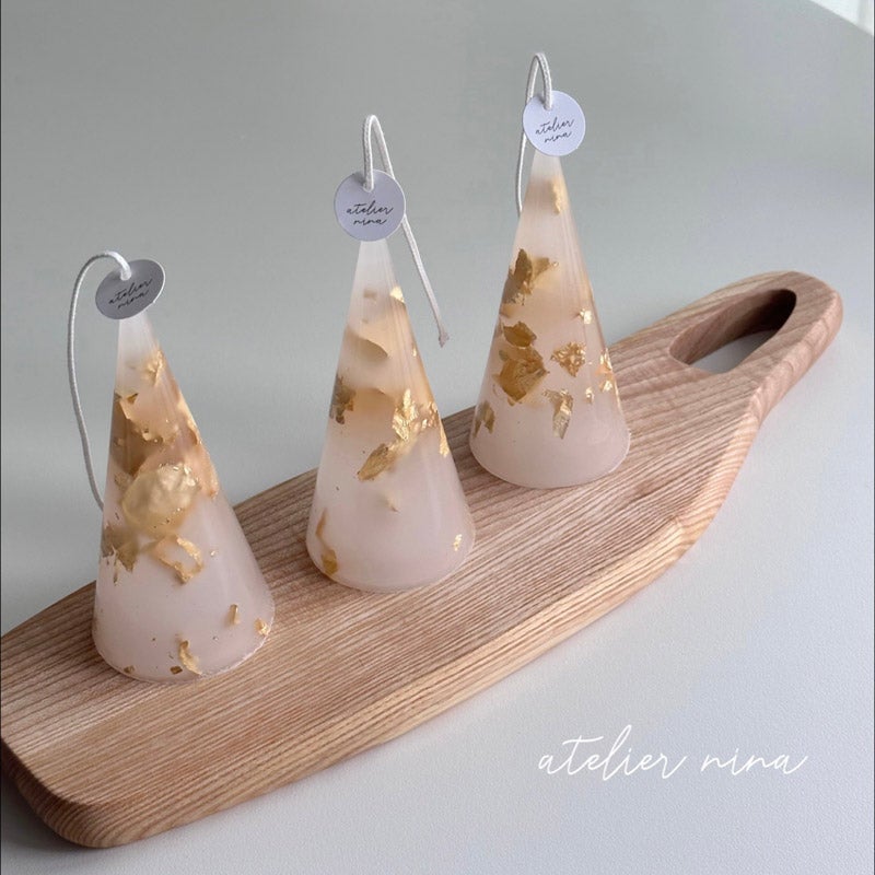 SPARKLING CONE CANDLE｜ATELIER NINA（アトリエニイナ）