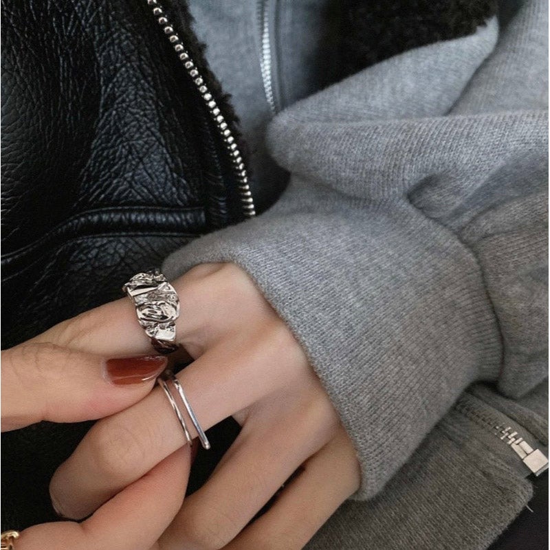 スクエア2連ring｜accessoryshop mary（アクセサリーショップ マリー）