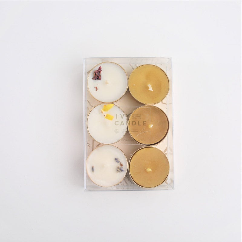 ソイ（botanical）・蜜蝋キャンドル 6pcs｜ivy candle（アイビーキャンドル）