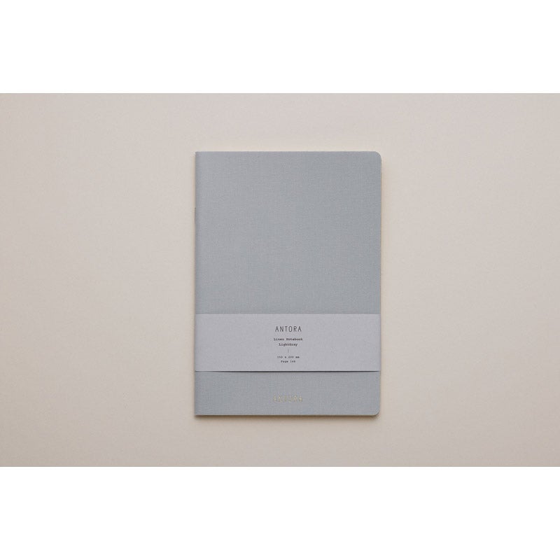Linen Notebook / Light Gray｜ANTORA（アントラ）