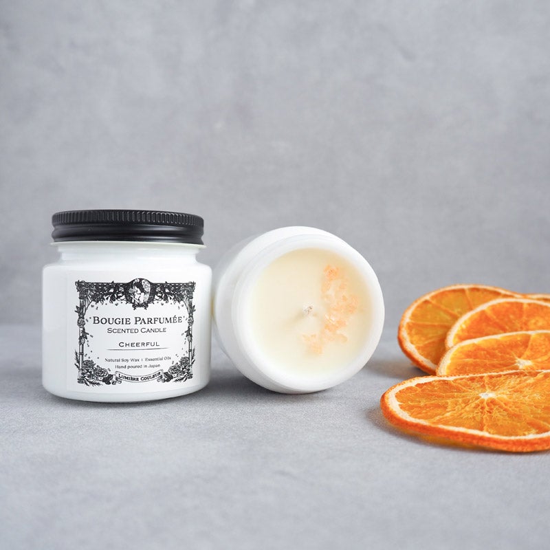 Cheerful Milk Glass Soy Candle チアフル ミルクガラス ソイキャンドル｜Lumiere Couleur（ルミエールク 
