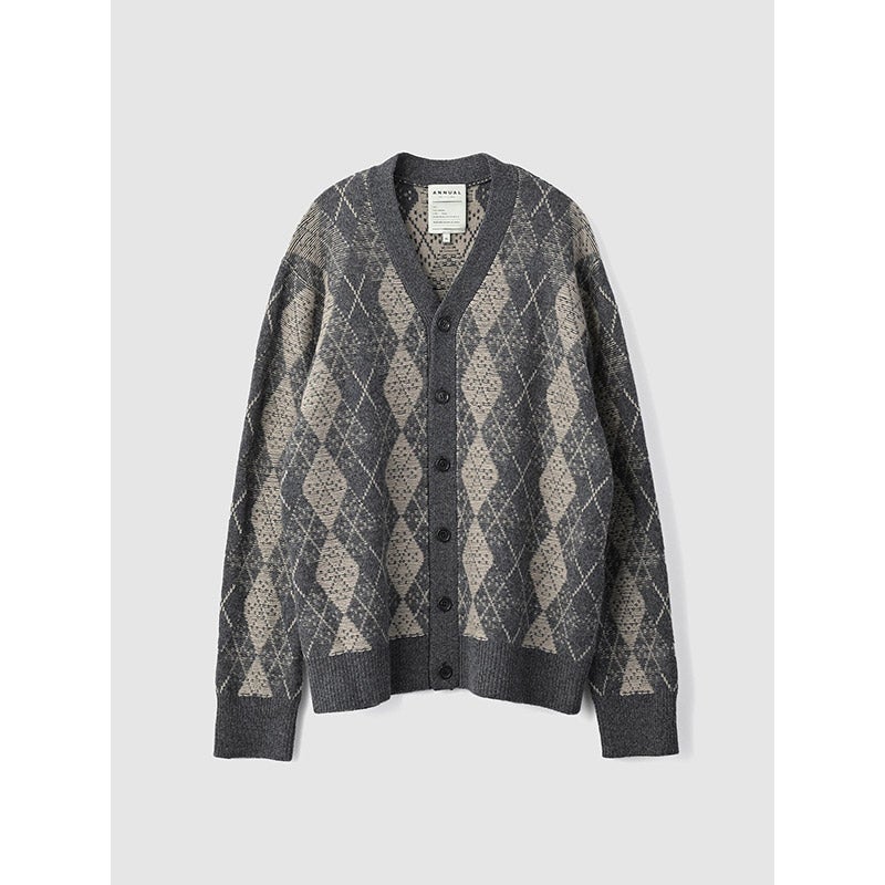 Argyle cardigan｜ANNUAL（アニュアル）