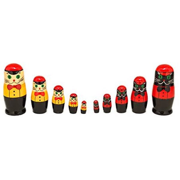 SEMYON CAT Matryoshka 5 pcs（セミョンキャット マトリョーシカ 5個組）｜VOLGA（ヴォルガ）