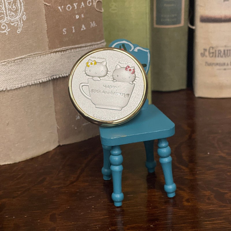 Hello Kitty 50th Compact Mirror-Silver・ハローキティ・コンパクトミラー・シルバー｜Cuprum by ISHIWATA