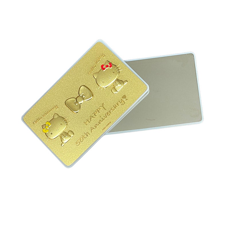 CHOOSEBASE SHIBUYA Hello Kitty 50th Mirror Card-Gold・ハロー
