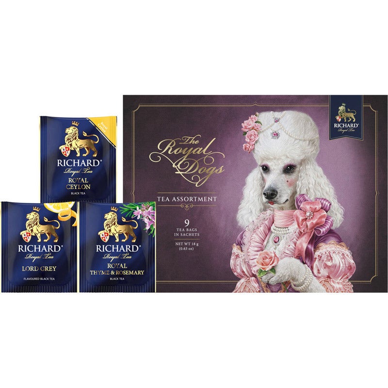 SALE!!! RICHARD（リチャード）「ロイヤル・ティー・アソートメント」エアメール型（紅茶3種類x3枚）18g（