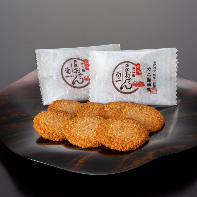 金沢おでん「菊一」監修 カニ面煎餅｜Shii（シー）